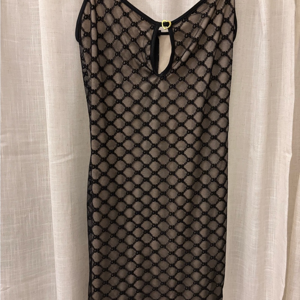 Black Cut Out Backless Sheath Mini Dress